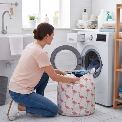 Panier linge pliable 